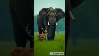elephant vs deer demon hybrid animals 2025#animals #demonslayer#elephant#deer#deerhunting#hybrid