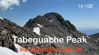 14er Tabeguache Peak via West Ridge from Jennings Creek TH, San Isabel National Forest, Colorado