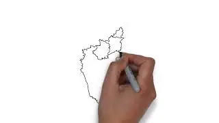 How to draw Karnataka Map | #drawing #howtodraw