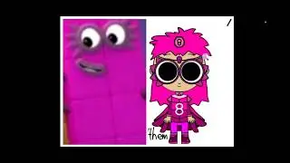 Numberblocks And Humanized Collage