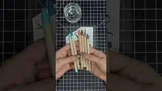 Snowman Coloring with Watercolor Pencils