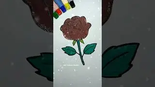 Rose Coloring Tutorial 🌹🎨 #art #painting #rose