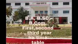 State University Time Table2021-22