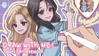 ✨🩷 DRAW WITH ME: my two beloved oc’s!! 🩷✨ | Ibispaint x | artsofshinnie draws