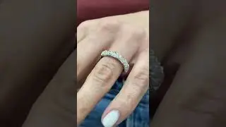 Heart Shape Diamond. Eternity Ring
