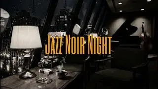 1960s Jazz Noir Caf&eacute; in a Hotel | Rainy Night, Coffee, Smoke & Late Night Jazz Ambience