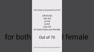 Slst History xi- xii Expected Cut Off 2025 Out Of 70