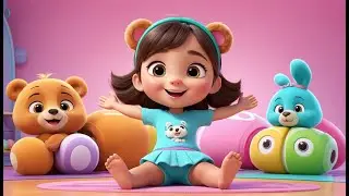 Baby Bear Roll Roll Stretch | Fun Baby Bear Song for Kids | Playful Learning Rhyme