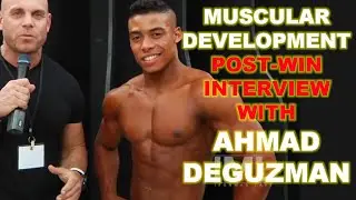 NPC USA CHAMPIONSHIPS MEN'S PHYSIQUE WINNER AHMAD DEGUZMAN INTERVIEW WITH MUSCULAR DEVELOPMENT