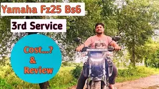 Yamaha FZ25 BS6 3rd service | Cost Breakup | heating Issue Solved | Ds Vlogs(Ds)#yamahafz25bs6