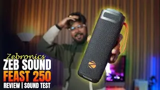 Zebronics Sound feast 250 | Portable Party Speaker with 40W | Sound Test
