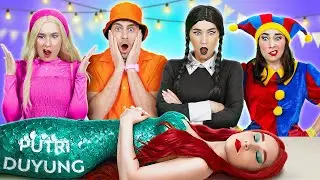 ADA APA DENGAN PUTRI DUYUNG? || BARBIE, WEDNESDAY & POMNI DI PENJARA oleh 123 GO!