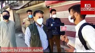 complete Lockdown in Wagoora Baramulla,Tehsildar Wagoora Inspected the Situations_