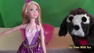 Disney Princess Bath Beauty Rapunzel Color-change Hair & Top