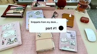 Snippets from my desk - #part 1 - journaling, TRC, TN, Filofax & unboxing