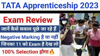 Tata Steel Apprentice Exam Review 2023 || tata steel apprentice today Exam Questions || tata steel