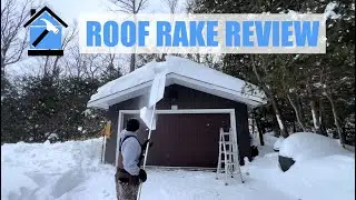 Как убрать снег с крыши (с помощью снегоуборочной лопаты SnowPeeler)