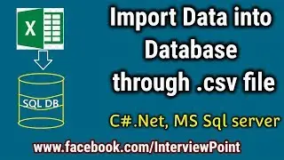 Import csv file in C# Windows Application and Save to database