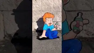 HOW TO paint a GRAFFITI character wood cut out  #graffiti #graffitilife #art #comics