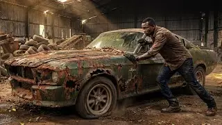 Asmr Car Restoration! Abandoned 1967 Ford Mustang Eleanor from Total Disrepair to Looking New