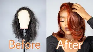 WIG TRANSFORMATION Copper Bob| ft. Sanny Hair