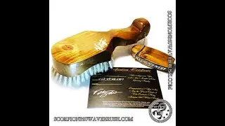 King Scorpion 360 Medium Hard Wave Brush | Old Men's Gold