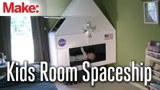 Развлекаемся: космический корабль для детской комнаты