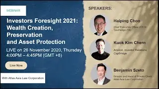 Investor Foresight 2021: Wealth Creation, Preservation and Asset Protection