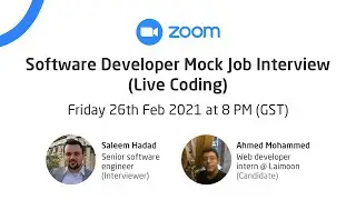 Software developer mock job (Coding) interview