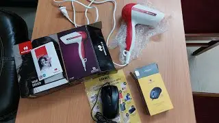 Havells HD1901 hair dryer & lapcare L70 plus wired mouse unboxing & testing. Purchased from Blinkit!