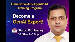 Generative AI on AWS ki training | 17th जनवरी 10:30am Introductory Class | Agentic AI | AWS