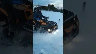 WJAZD W ŚNIEG CAN AM OUTLANDER 1000☃️🤍🔝 #quads CAN AM