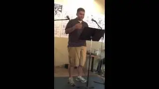 Tsimnuj Hawj performs at the Lowertown Reading Jam