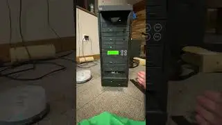 DVD duplicator ejecting all drives #satisfying #oddlysatisfying #viral #cool