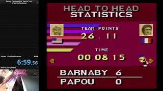 Jimmy Connors Pro Tennis Tour, 1 set - Professional Desert court - 00.08.15 IGT - Speedrun WR