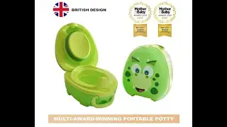 My Carry Potty - Dinosaur Travel Potty, Award-Winning Portable Toddler Toilet Seat for Kids