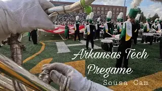 Arkansas Tech Band Pregame 2023 Sousaphone Cam | Brandon Williams