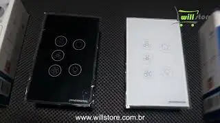 Interruptor Para Ventilador + Exaustão Wi-Fi e RF433Mhz Novadigital Tuya