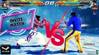 Tekken 7 Law {razor} VS Jin {Harsh Kun} steam invite gameplay