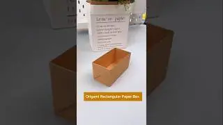 No Tape is used to make this Rectangular Paper Box #origami #papercraft #diy