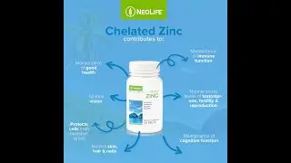 NeoLife Products Chelated Zinc Natural Supplements, Immune Booster -100 Tablets -Gnld Products