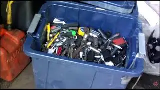 Oraginizing my tool box during summer before they came up missing; when i came home