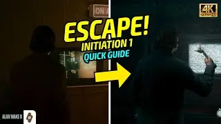 How to ESCAPE the TV Studio in Initiation 1 in Alan Wake 2