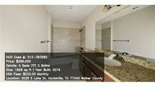 512 393582 2028 E Lake Dr Huntsville TX 77340 Walker County