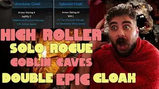 Dark & Darker: SOLO  Rogue [HR] Goblin Caves - Cave Troll + loot