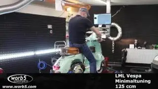 Pr&uuml;fstand Dyno Vespa Lambretta Tuning Vespa PX worb5