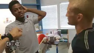 UFC champ TJ Dillashaw visiting Hospital with ChokeOuT Cancer