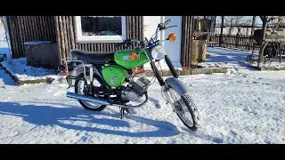 Simson S51 Kaltstart bei minus 6 grad. Erster Start  2026