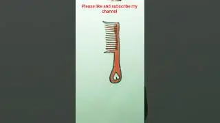 How To Draw A Comb ✏️✍️ | Drawing For Kids #shorts #shortsart #comb