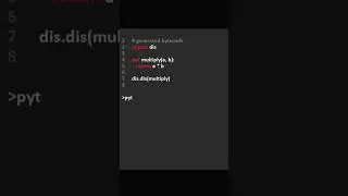 How to get python generated bytecode